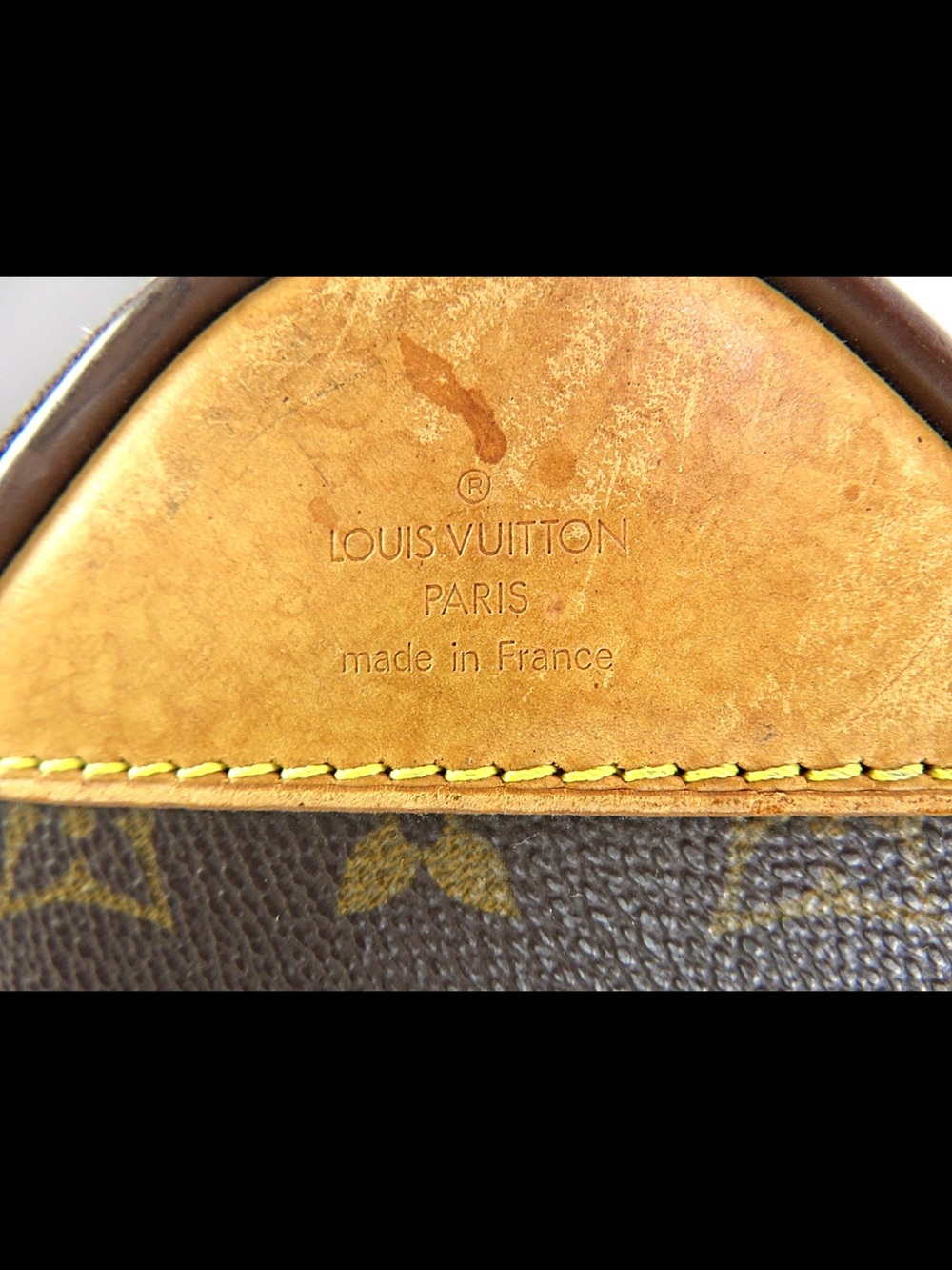 Louis Vuitton Brown Monogram Carry-On Suitcase with Leather Trim - Picture 15 of 16